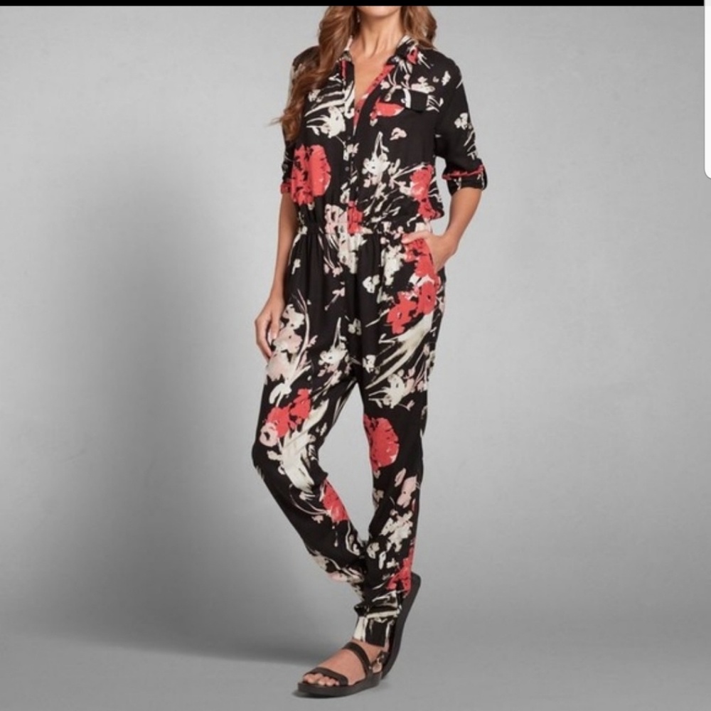 Abercrombie and Fitch Floral jumpsuit